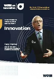 Gary Hamel    Innovation15, 16 & 17 December