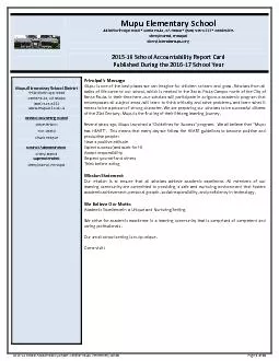 16 School Accountability Report Card for Mupu Elementary School  
...