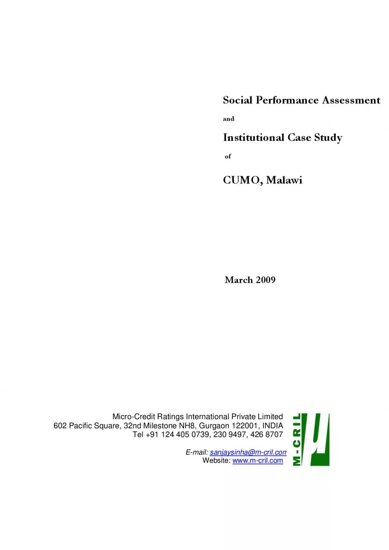 PDF-Social Performance Assessment