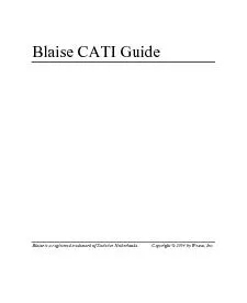 Blaise CATI Guide