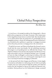 Global Policy Perspectives