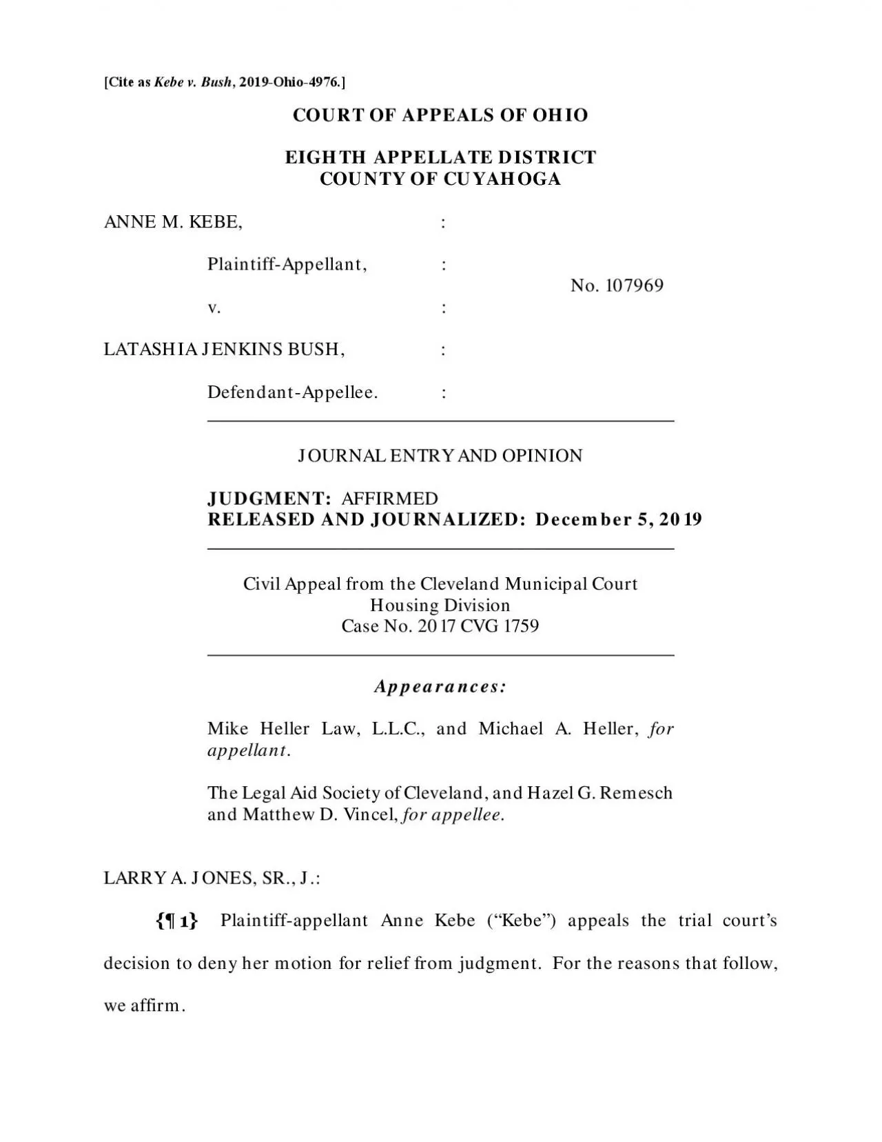 PDF-This appeal stems from an eviction action filed in Cleveland Municipal