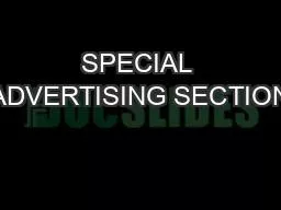 SPECIAL ADVERTISING SECTION