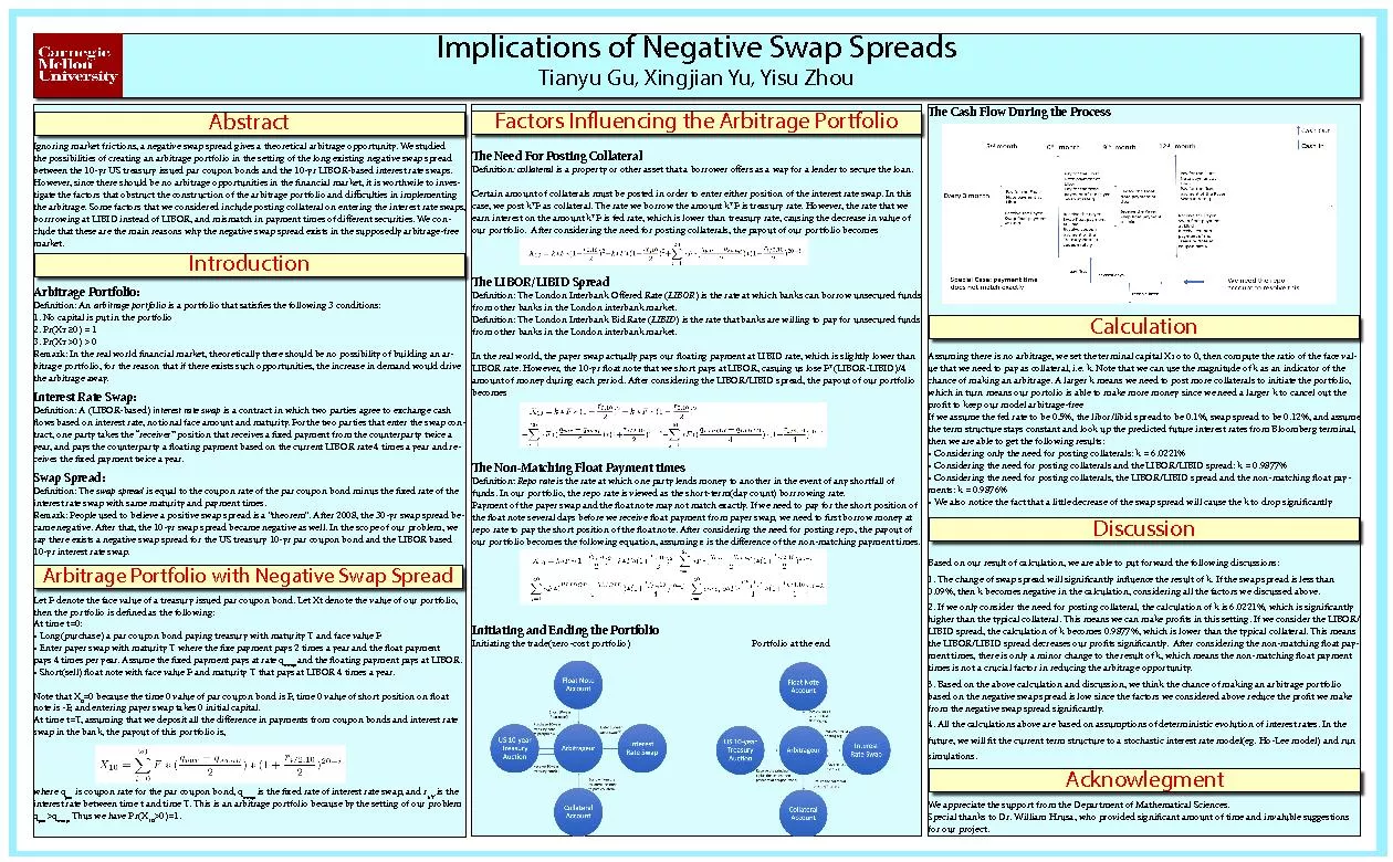 Implications of Negative Swap Spreads