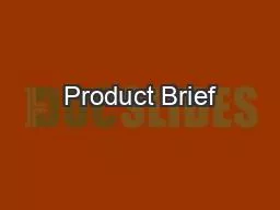 Product Brief