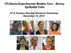 CF@lantaExperimental Models Core Airway Epithelial CellsCF & Airways D