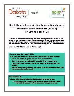 PDF-North Dakota Immunization Information System: