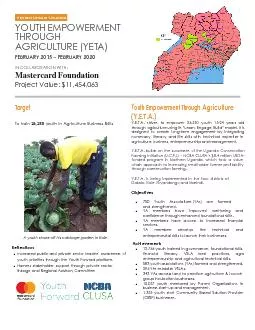 YOUTH EMPOWERMENTAGRICULTURE (YETFEBRUARY 2015  FEBRUARY  COLLABORATIO