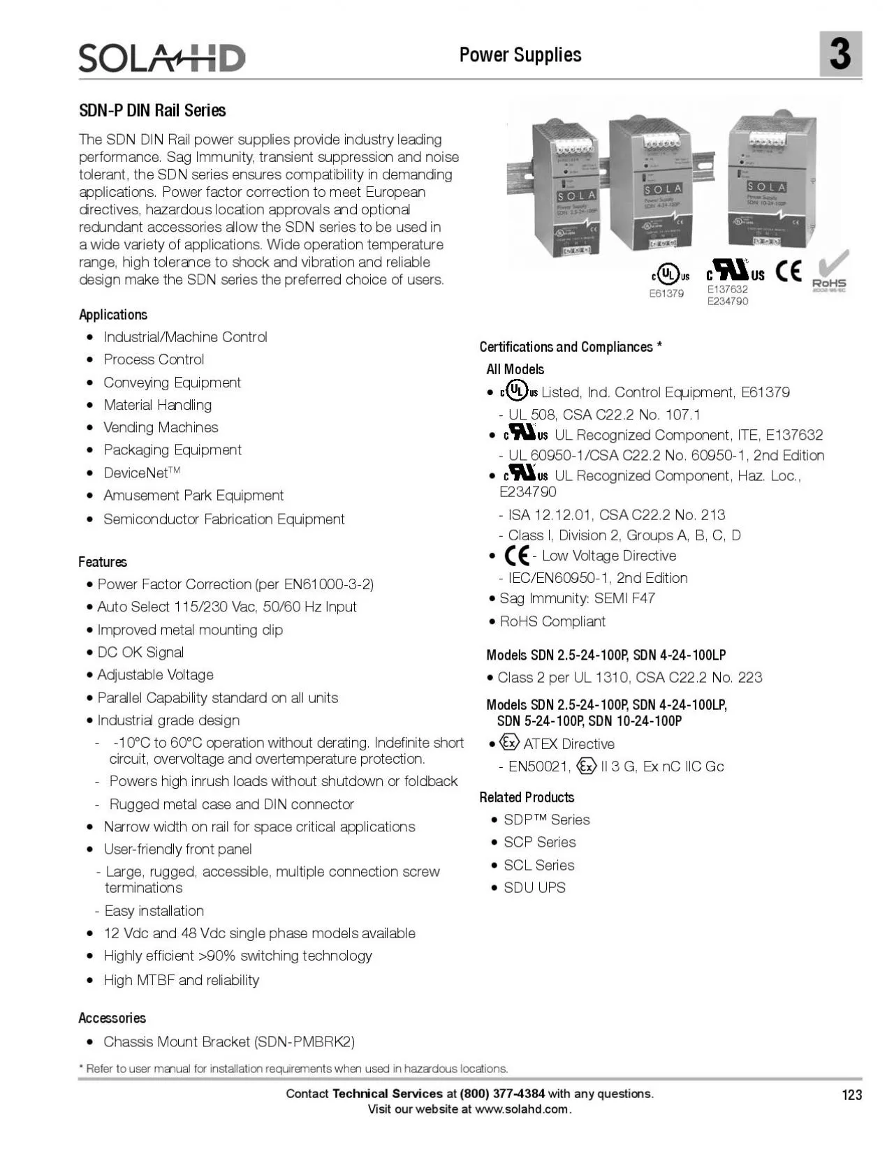 PDF-SDN-P DIN Rail Series