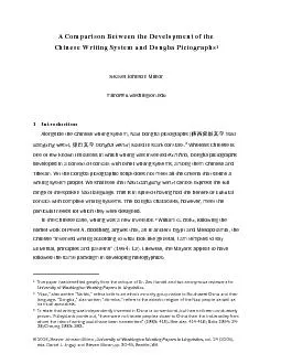 g System and Dongba Pictographs beginnings of their native writing sys