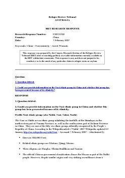 PDF-Refugee Review Tribunal AUSTRALIA RRT RESEARCH RESPONSE CHN31326