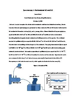 Spectroscopy 1: Rovibrational HCl