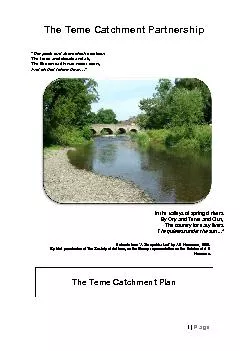 The Teme Catchment Partnership