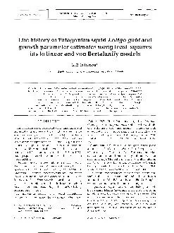 MARINE ECOLOGY PROGRESS SERIES Patagonian squid using least-squares fi