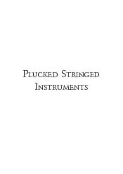 Plucked Stringed