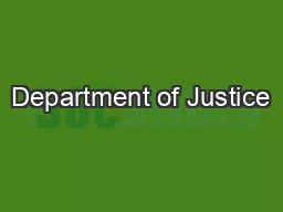 Department of Justice