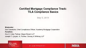 Certified Mortgage Compliance Track: