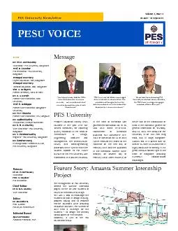 PES University Newsletter