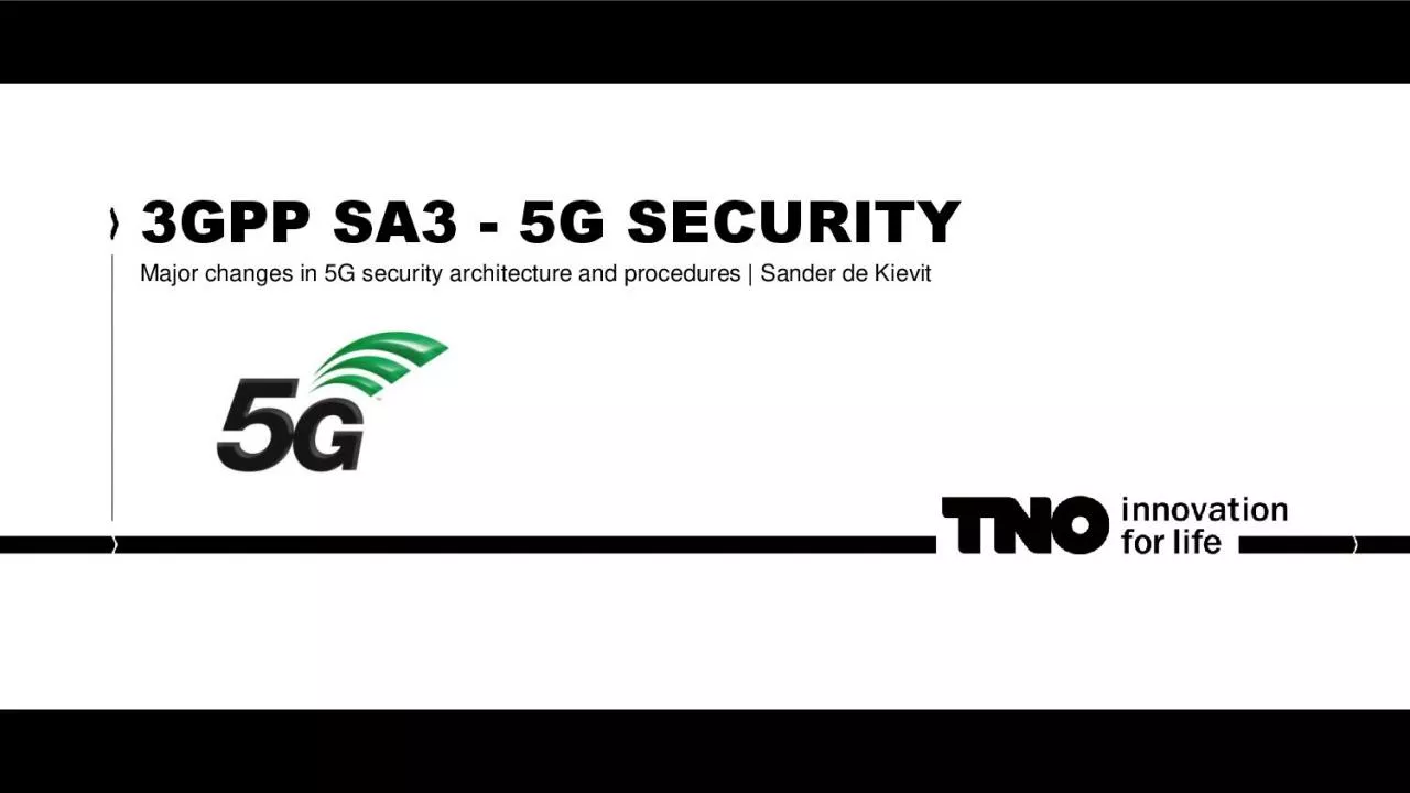 PDF-Major changes in 5G security architecture and procedures | Sander de K