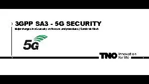 Major changes in 5G security architecture and procedures | Sander de K