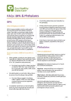 FAQs: NPA & Phthalates