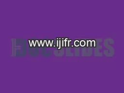 www.ijifr.com