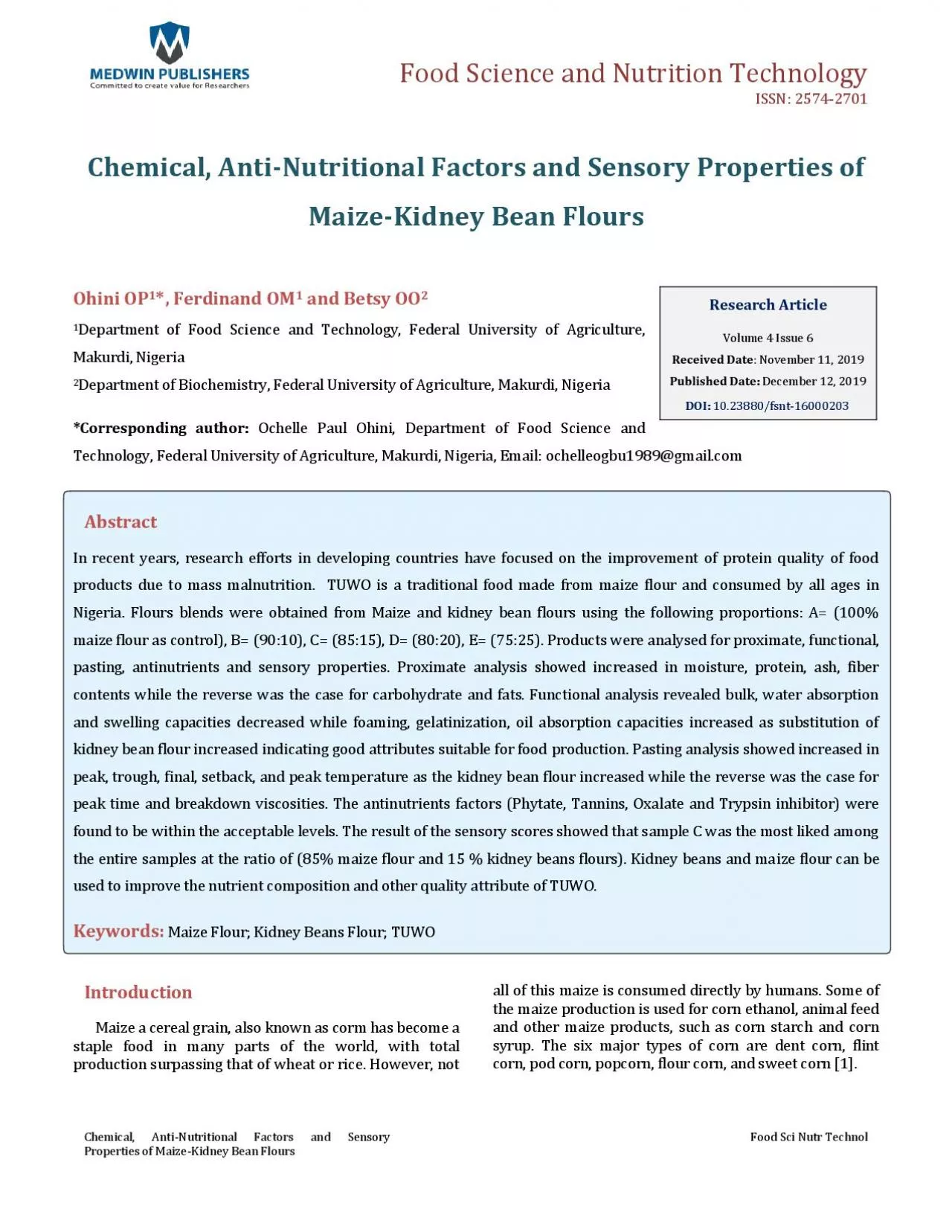 PDF-Food Science and Nutrition Technology