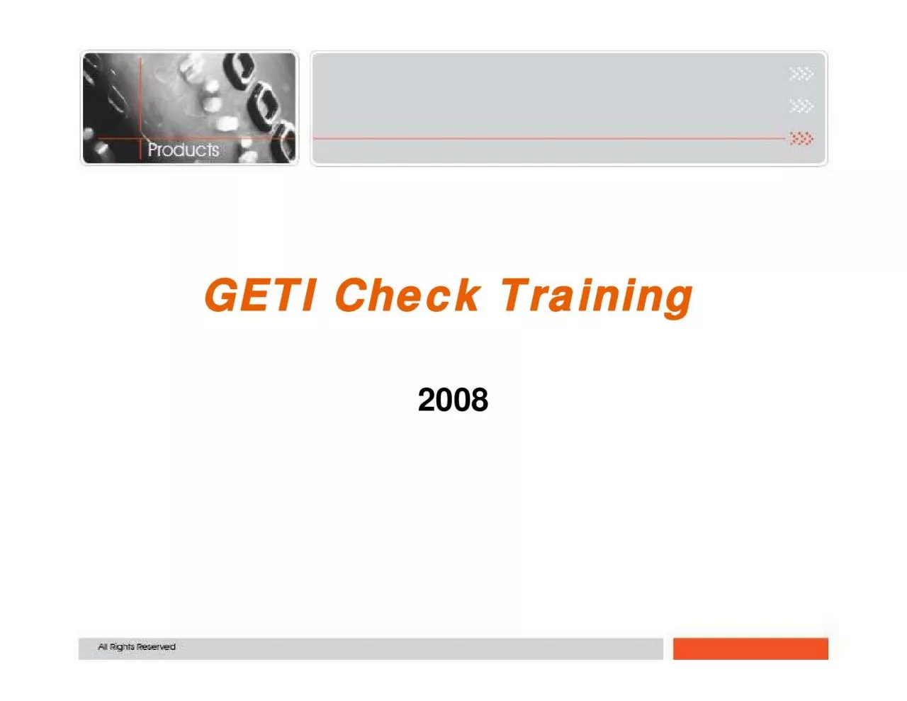 PDF-GETI Check Training