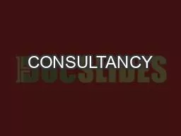 CONSULTANCY