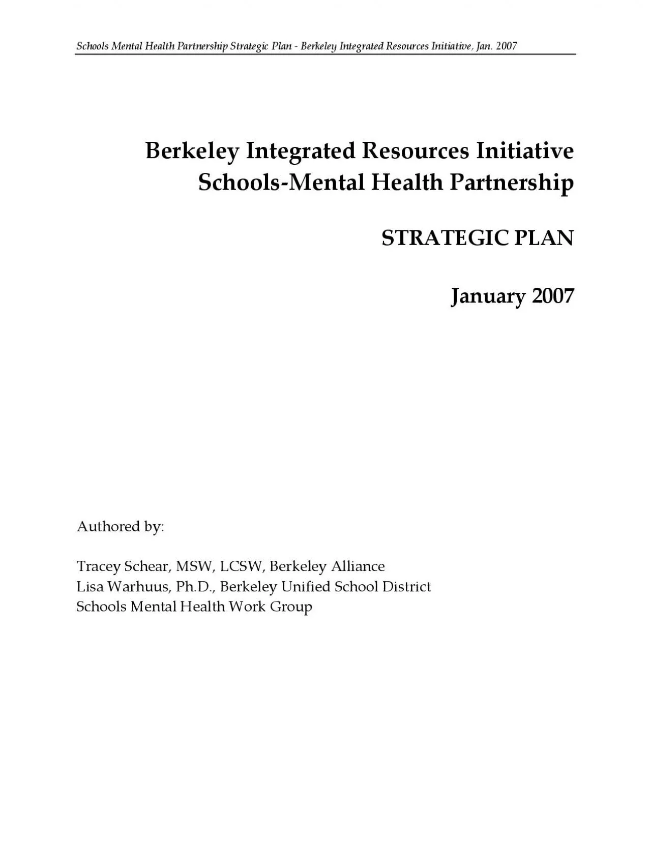 PDF-Schools Mental Health Partnership Strategic Plan - Berkeley Integrated