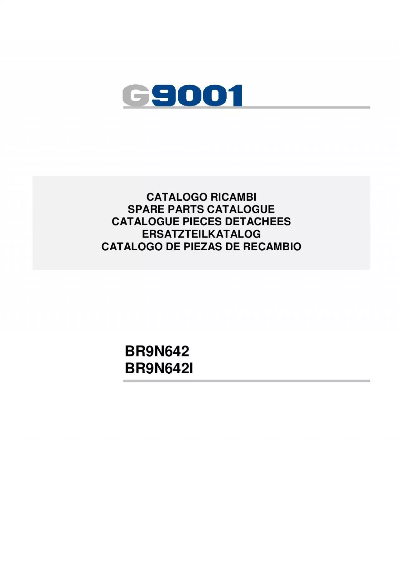 PDF-CATALOGO RICAMBI SPARE PARTS CATALOGUE CATALOGUE PIECES DETACHEES ERSA