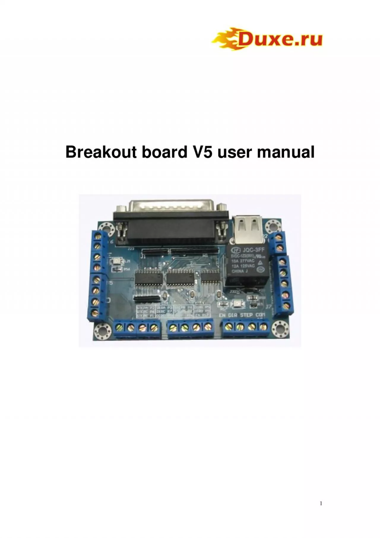 PDF-Breakout board V5 user manual