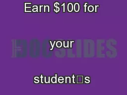 5-Spot Savers Program - Earn $100 for your student’s classroom!
.