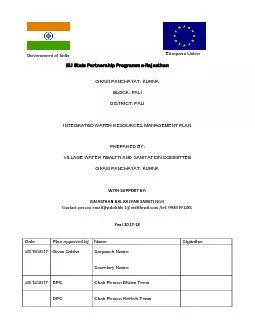 EU State Partnership Programme-Rajasthan    �    