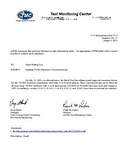 T-12 Information Letter 15-2 Sequence No. 17 August 3, 2015 ASTM conse