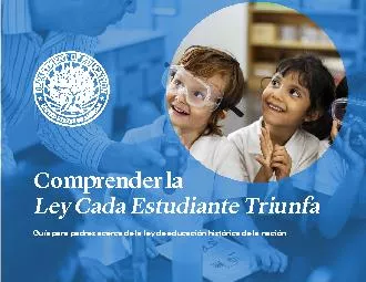 Comprender laLey Cada Estudiante TriunfaGuía para padres acerca de la