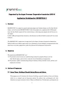 PDF-Organised by the Japan Overseas Cooperative Association (JOCA)