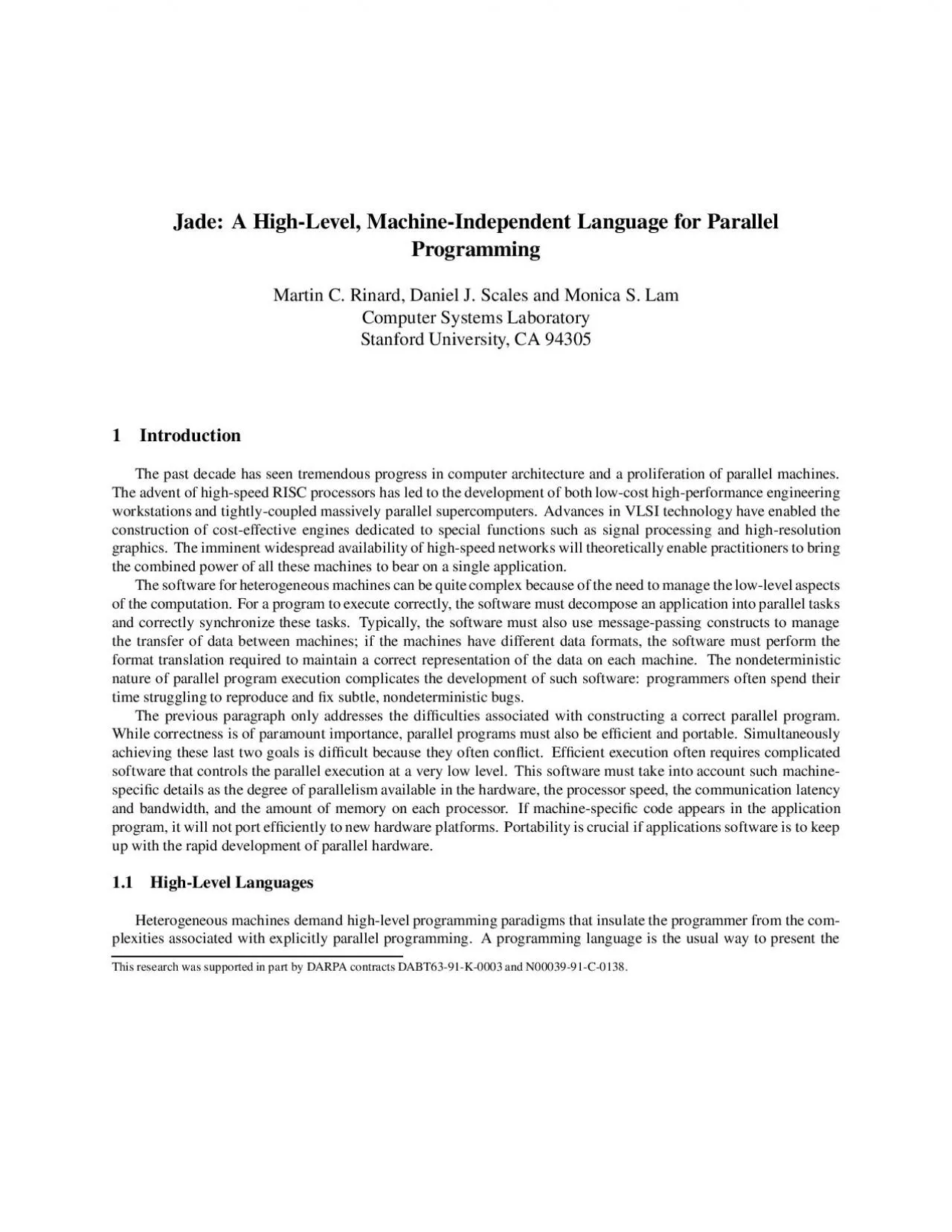 PDF-Jade:AHigh-Level,Machine-IndependentLanguageforParallelProgrammingMart