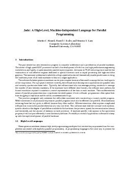 Jade:AHigh-Level,Machine-IndependentLanguageforParallelProgrammingMart