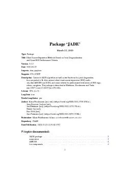 Package`JADE'March25,2020TypePackageTitleBlindSourceSeparationMethodsB