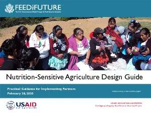 USAID ADVANCING NUTRITIONThe Agency’s Flagship MultiSectoral Nutr