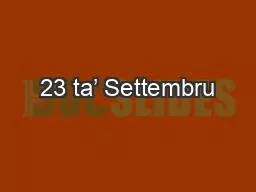 23 ta’ Settembru