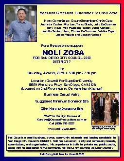 Noli Zosa is a small business owner, community advocate and leading ca