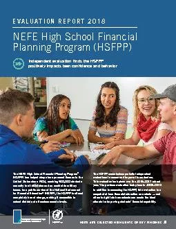 EVALUATION REPORT 2018NEFE High School Financial Independent evaluatio