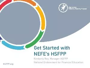 Get Started with NEFE’s HSFPPKimberly Roy, Manager HSFPPNational