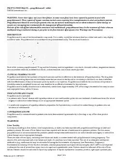 PROPYLTHIOURACIL -propylthiouracil tablet