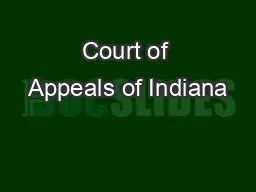 Court of Appeals of Indiana
