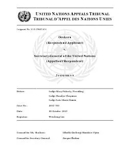 PDF-HE NITED ATIONS PPEALS RIBUNALJudgment No. 2015-UNAT-604