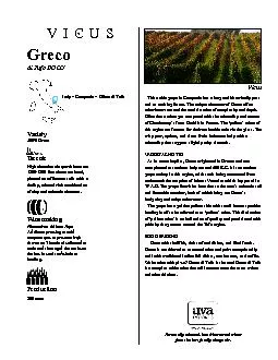 PDF-This bianco variety of the fabled Greco grape earns less noto-ARIETAL