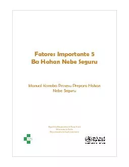 Fatores Importante 5Ba Hahan Nebe SeguruManual Konaba Prosesu Prepara